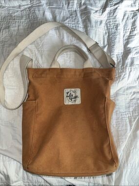 Lily Queen Canvas Tote with Cream Strap